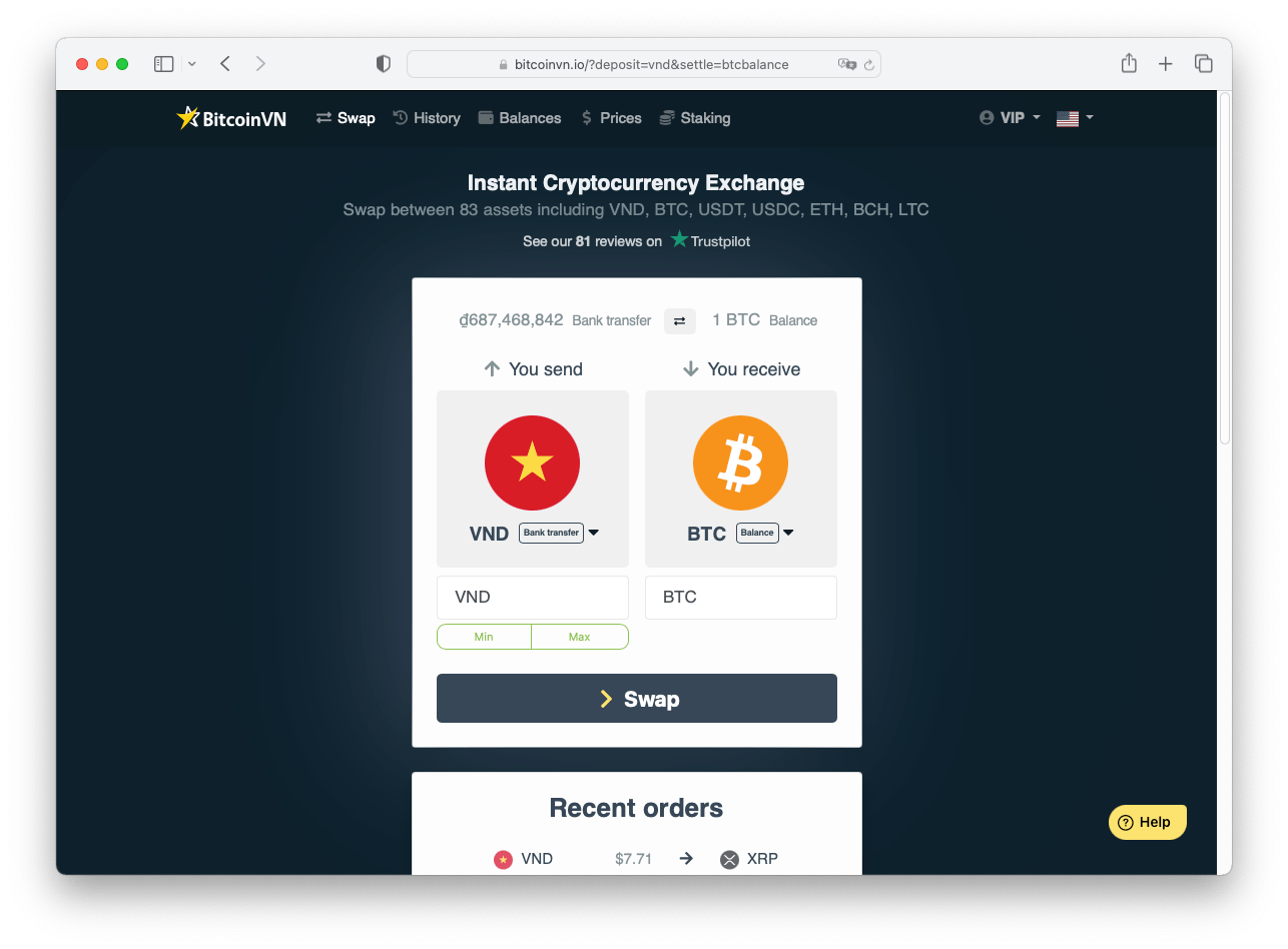 BitcoinVN Screenshot