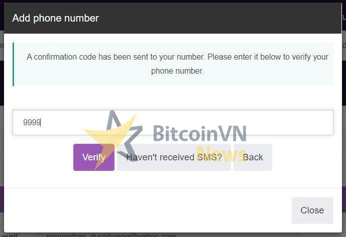   Remitano verify phone number