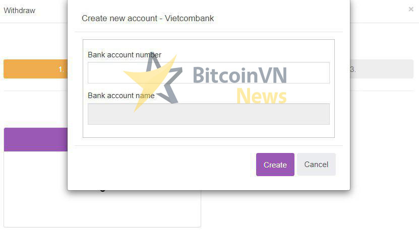 Your bank account detail