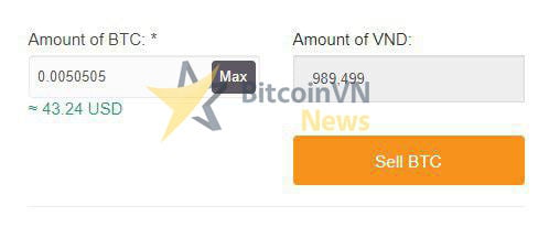 Sell BTC