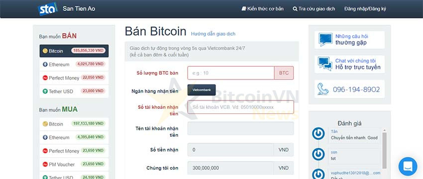 So sánh 6 sàn giao dịch tiền điện tử tại Việt Nam uy tín hiện nay