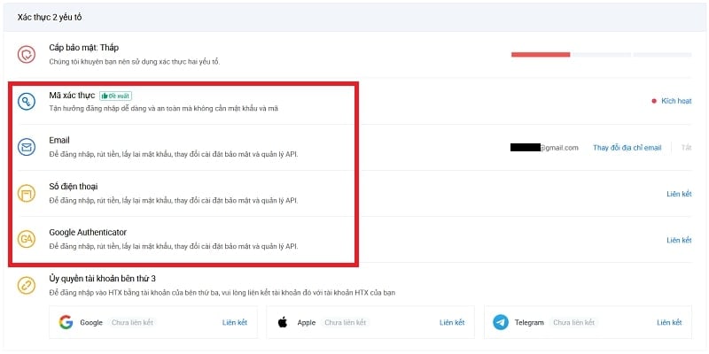 Chọn phương thức 2FA phù hợp