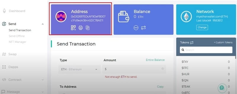 Dãy chữ số tại mục “Address” là địa chỉ nhận tiền của bạn