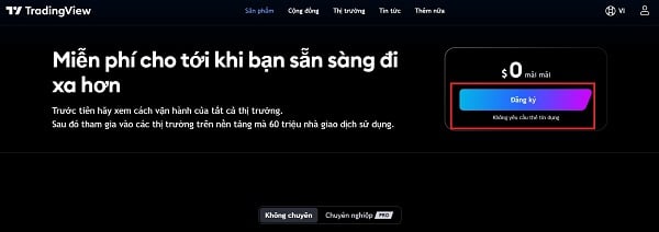 Bấm vào “đăng ký”