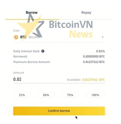 Hướng dẫn mở tài khoản Margin (ký quỹ) trên sàn Binance từ A - Z 