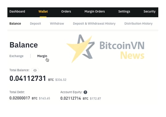 Hướng dẫn mở tài khoản Margin (ký quỹ) trên sàn Binance từ A - Z 