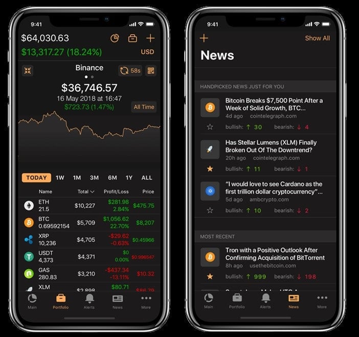 Ứng dụng Coin Stats có trên android lẫn ios cho người dùng thoải mái sử dụng