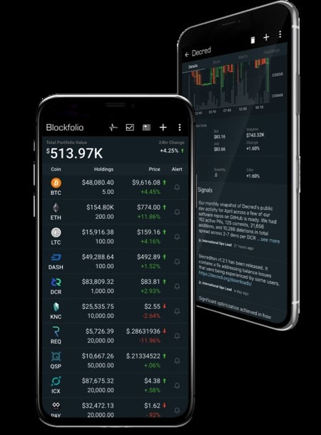 ứng dụng Blockfolio