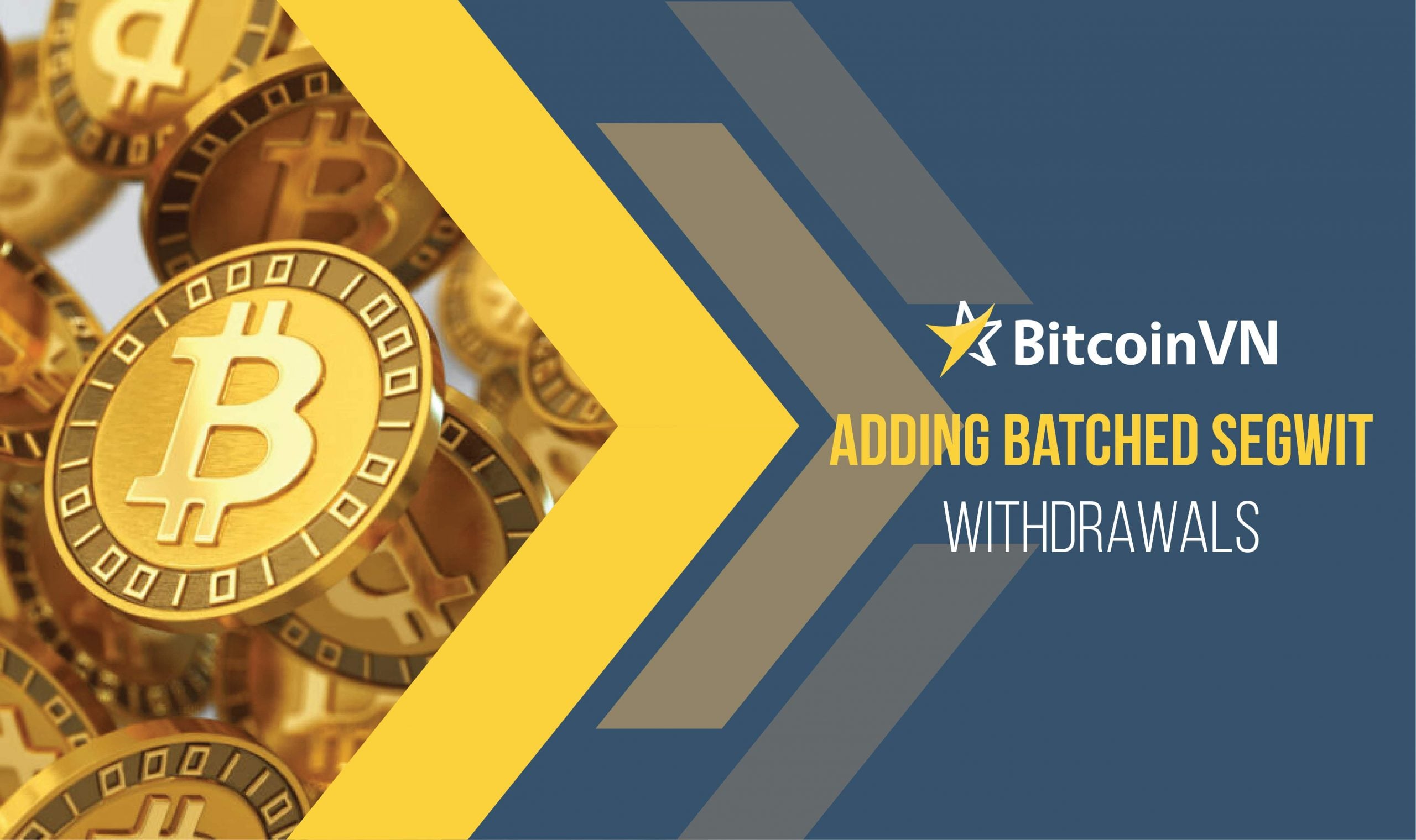 Optimizing for Blockspace usage - BitcoinVN adding batched SegWit withdrawals