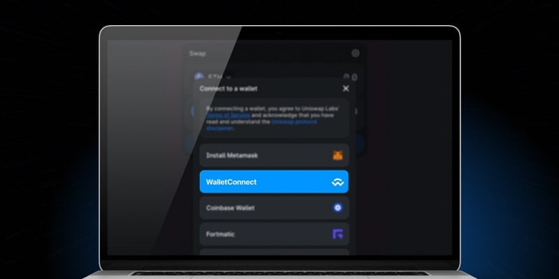Chọn WalletConnect làm phương thức kết nối