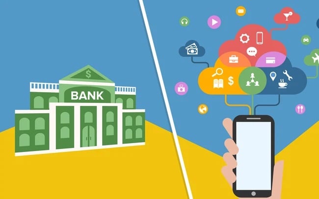 fintech giúp các ngân hàng truyền thống mở rộng thêm các ứng dụng ngân hàng số (internet banking)