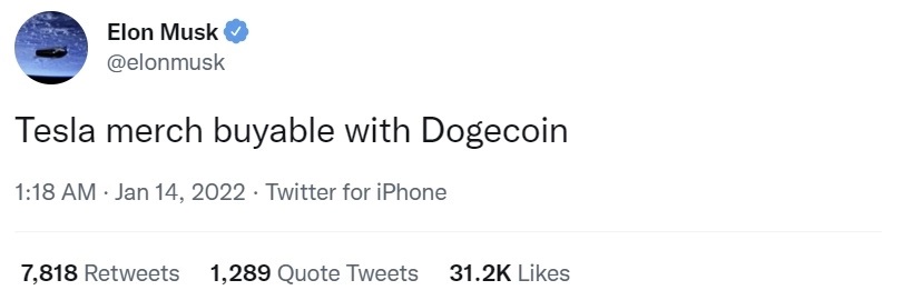 dòng tweet của ông Musk