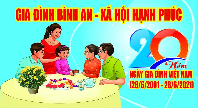 Peaceful family - happy society