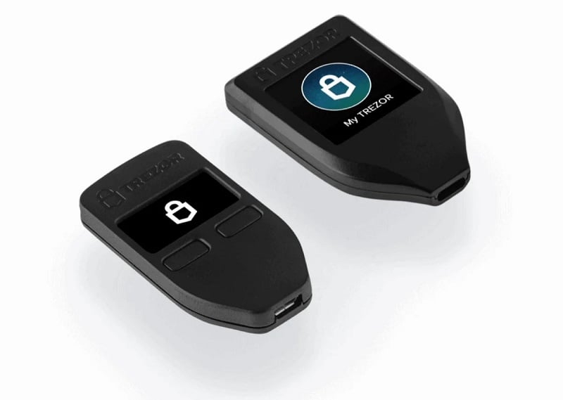 Trezor One (trái) và Trezor Model T (phải)