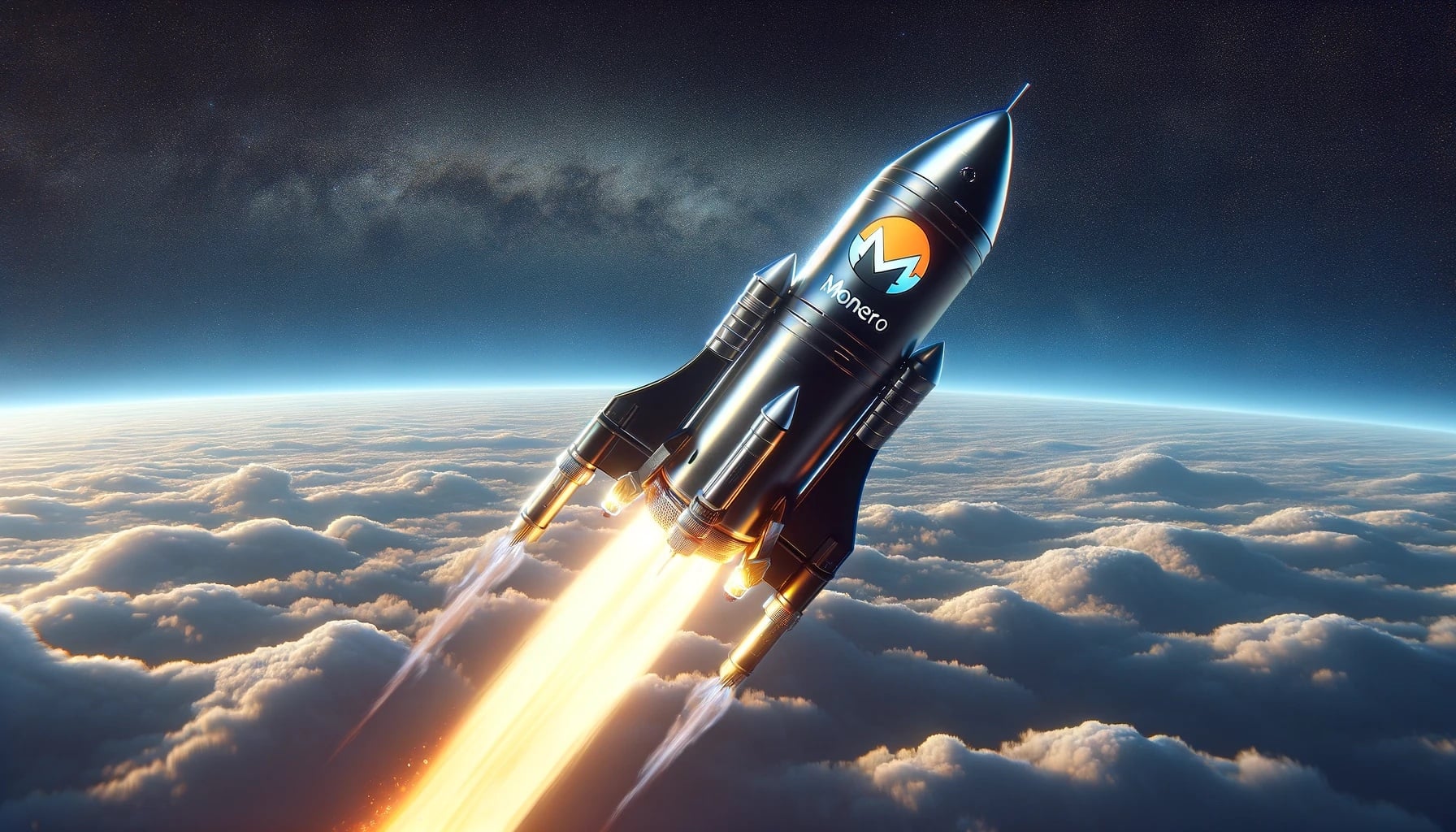 Monero themed rocket