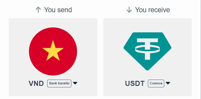 Buying and selling cryptocurrencies on Cosmos via BitcoinVN