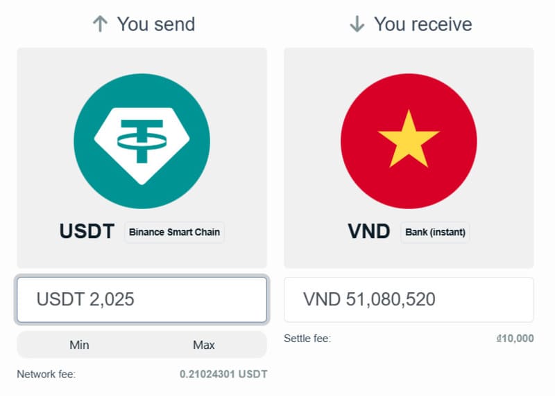 BitcoinVN - offramp now via instant VND withdrawal