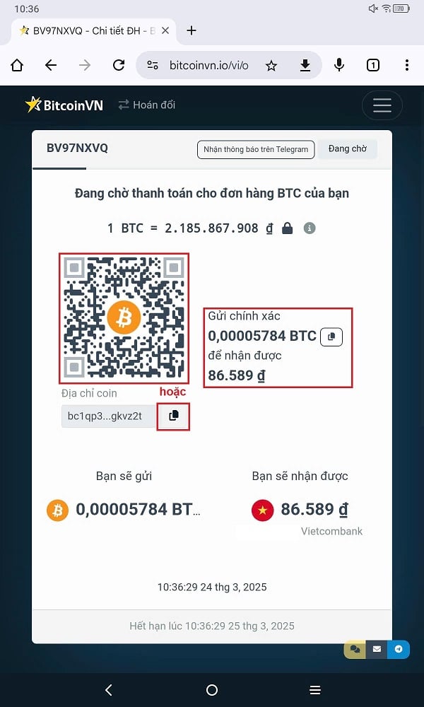 Quét mã và thanh toán