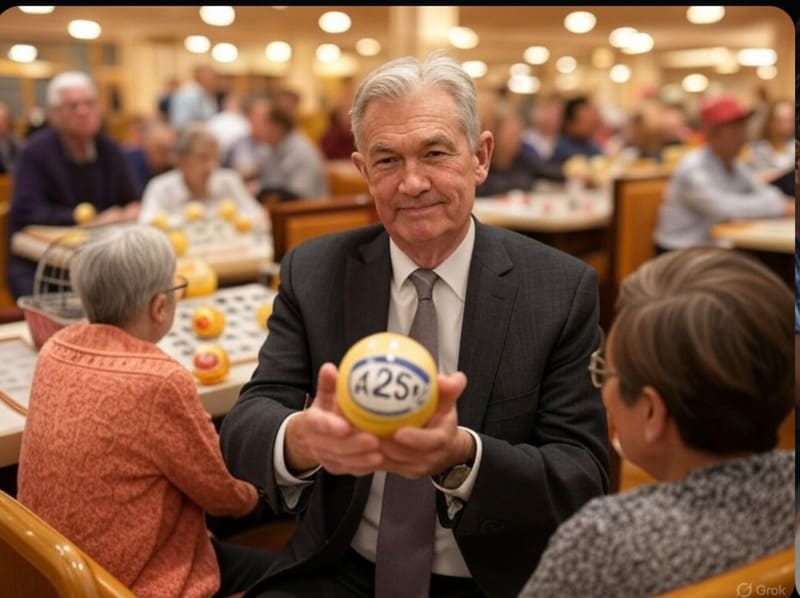 Jay Powell chơi “bingo” với lãi suất ngẫu nhiên – ảnh: Saifedean Ammous