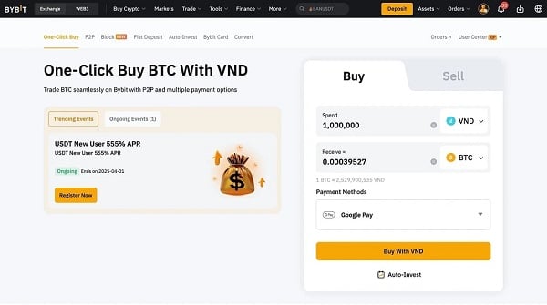 Bybit là một trong những sàn giao dịch tốt nhất tại Việt Nam