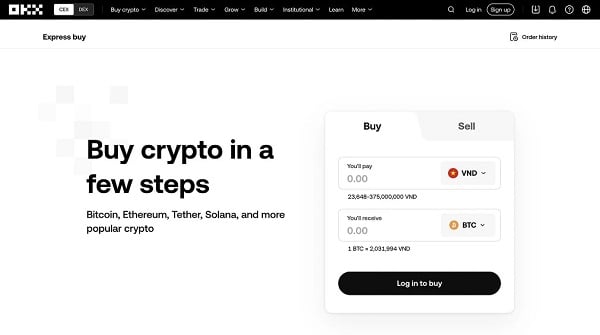 OKX cũng được đánh giá là một trong những sàn giao dịch tốt nhất tại Việt Nam