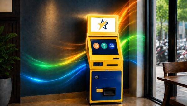BitcoinVN BTM with BTC, USDT, and USDC asset icons for stablecoin soft launch