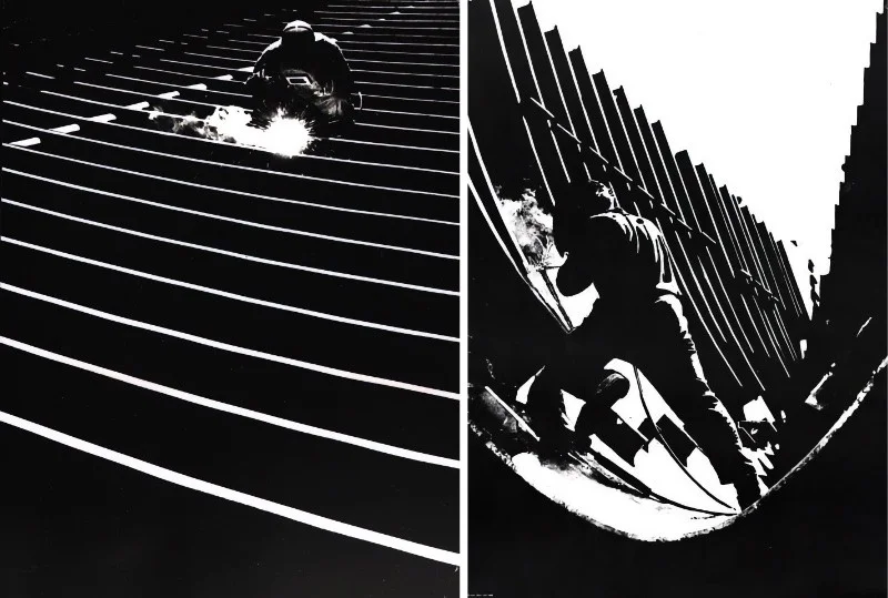 In 1968, 200 Vietnamese trainees began placements at Poland’s Gdańsk shipyard, gaining practical experience to support Vietnam’s own shipbuilding industry. Illustrative historical photographs of welding at the yard. Photos: Zenon Mirota / European Solidarity Centre archive. — Source