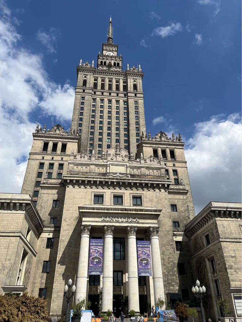 The Palace of Culture and Science in Warsaw - home to Kinoteka cinema, which hosted MoneroKon 2026