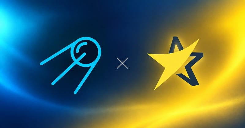 Swapzone and BitcoinVN logos on a blue and yellow background.