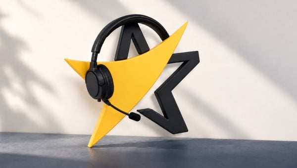BitcoinVN’s official support-bot avatar wearing a black headset.