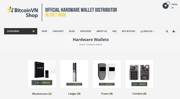 BitcoinVN Shop – Nhà phân phối chính thức của nhiều hãng ví lạnh tại Việt Nam