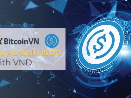 BitcoinVN listing USDC stablecoin for direct purchase/sale with Vietnamese Dong