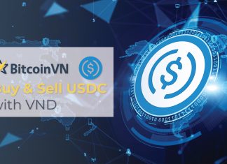 BitcoinVN listing USDC stablecoin for direct purchase/sale with Vietnamese Dong
