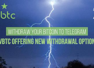 Withdraw your Bitcoin to Telegram - VBTC offering new withdrawal option