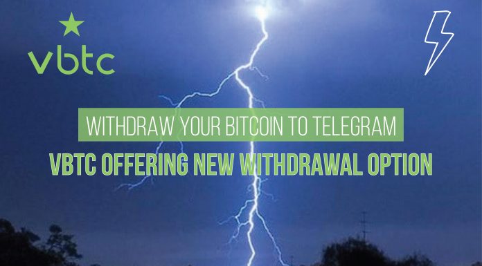 Withdraw your Bitcoin to Telegram - VBTC offering new withdrawal option
