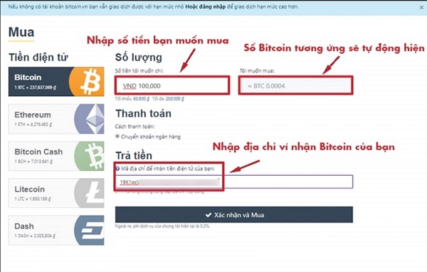 Hướng dẫn chi tiết cách mua bitcoin tại Việt Nam