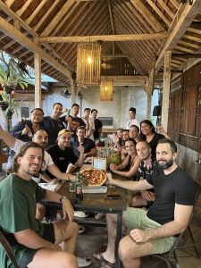 A diverse group of people with a shared Bitcoin passion