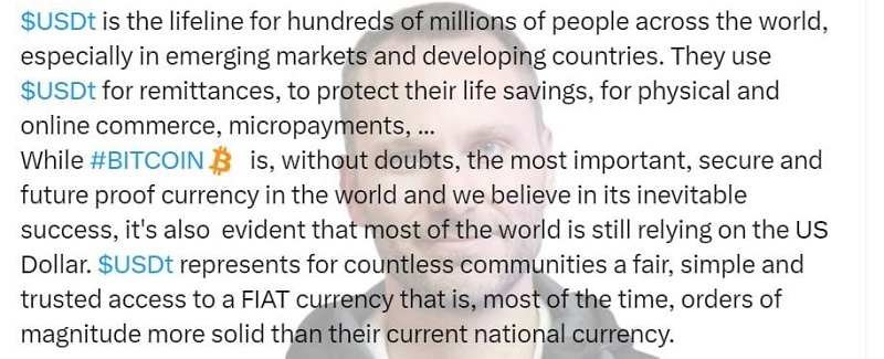Paolo Ardoino, CTO của Tether, nói về tác động toàn cầu của USDT