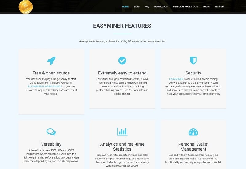 EasyMiner là một trong những phần mềm đào bitcoin free phù hợp với người mới