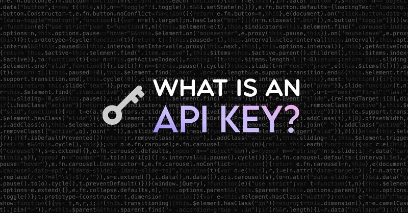 Khóa API là những mật mã gồm chữ và số