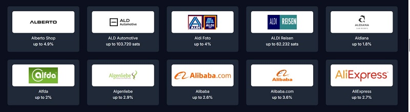 A selection of the wide array of currently supported stores