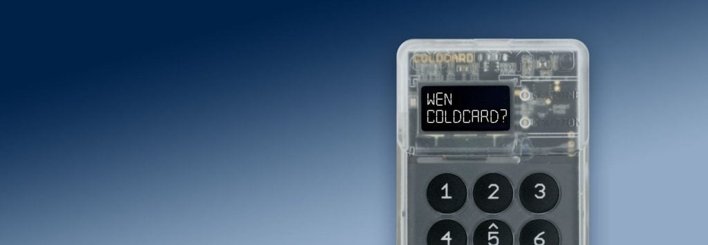 New Coldcard Software release! (Jan 2021)