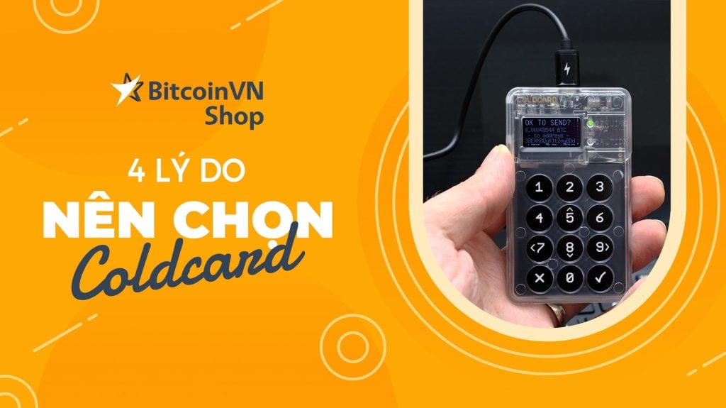 Ví Coldcard - dòng ví trữ bitcoin bảo mật đa tầng